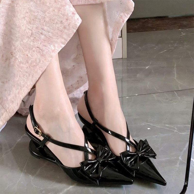 Women Shoes Size 7 - Bow Sandals Women Pointed Toe High