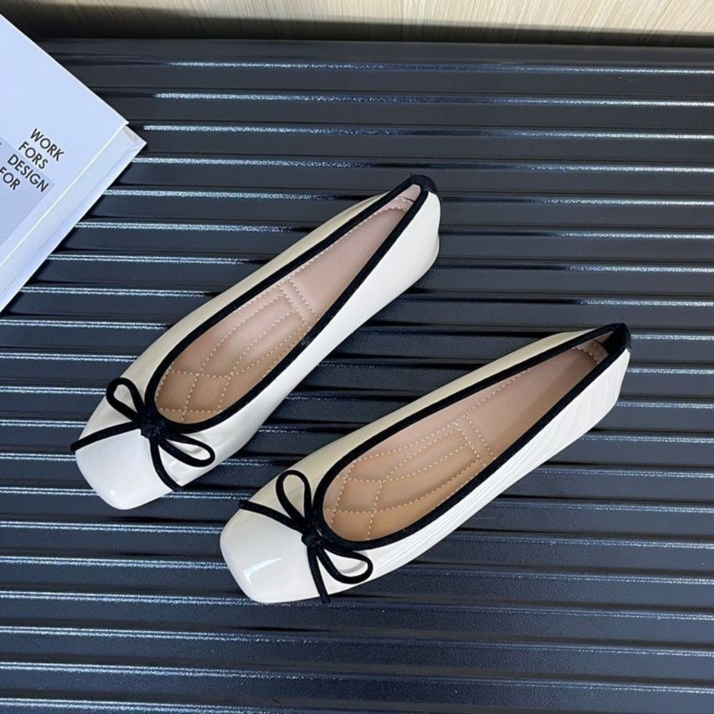 Ballet Flat Women - Women Nude Pink Patent Leather Ballet