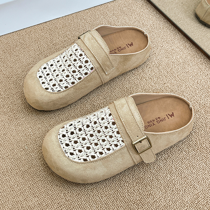 Women Shoes Size 7 - Mesh Women Slippers Flats Mules Shoes