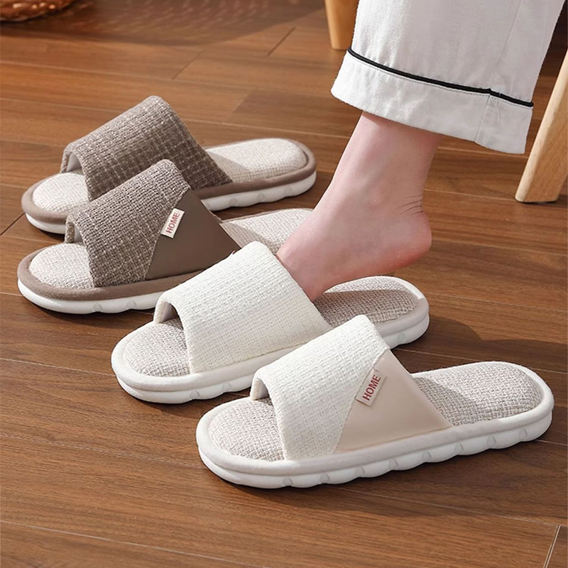 Women'S Shoes To Men'S - Linen Slippers Women And Men Household