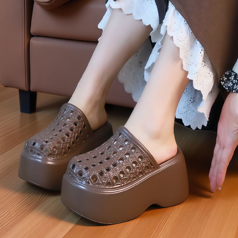 Women'S Shoes For Flat Feet - New cut-outs high heels EVA sandals
