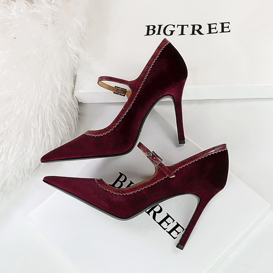 Fashion High Heels Mixed Color - Women Shoes Size 7 recension och pris