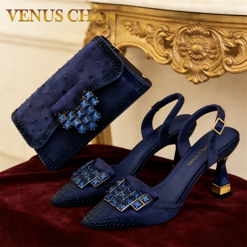 Mineral Blue Rhinestone High H - Women Shoes Size 7 recension och pris