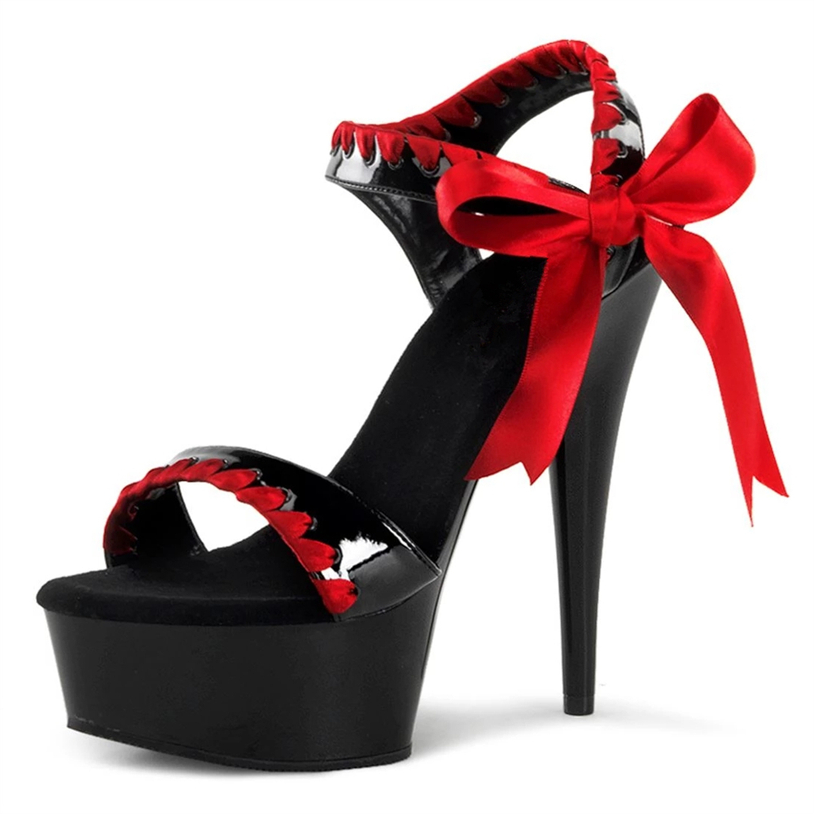 Neo Gothic Heels 15cm - Black  - Wide Fit Heels recension och pris