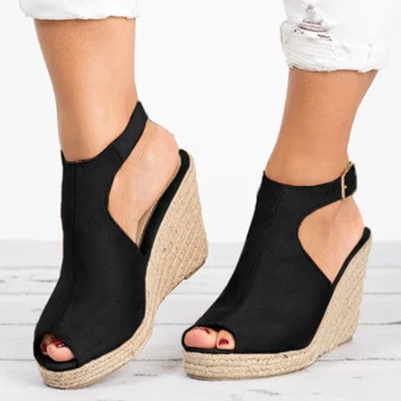 Heeled Sandals for Women Summe - Espadrille Wedge Shoes recension och pris