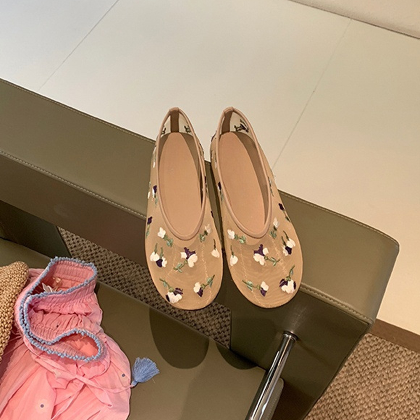 Hand Embroidered Flowers Desig - Ballet Flat Women recension och pris