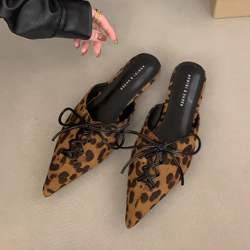 Leopard Women's Slippers Heele - Women Shoes Size 7 recension och pris
