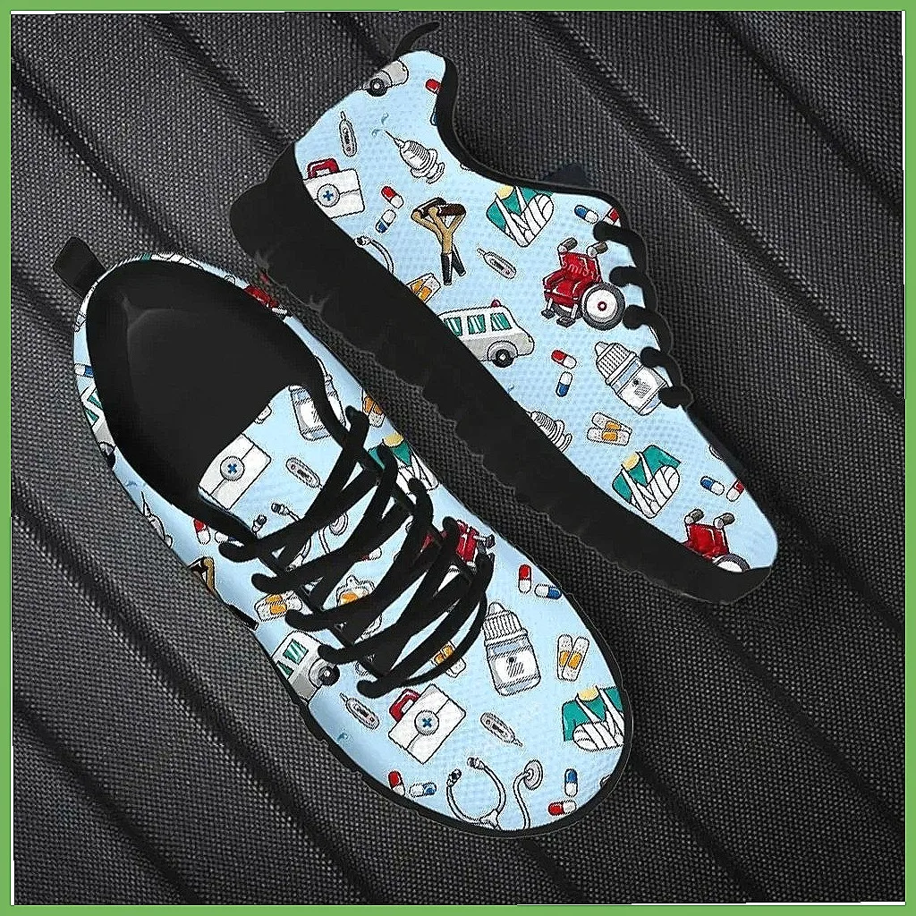 ** Cute Cartoon Nurse Printed  - Women'S Shoes Nursing recension och pris