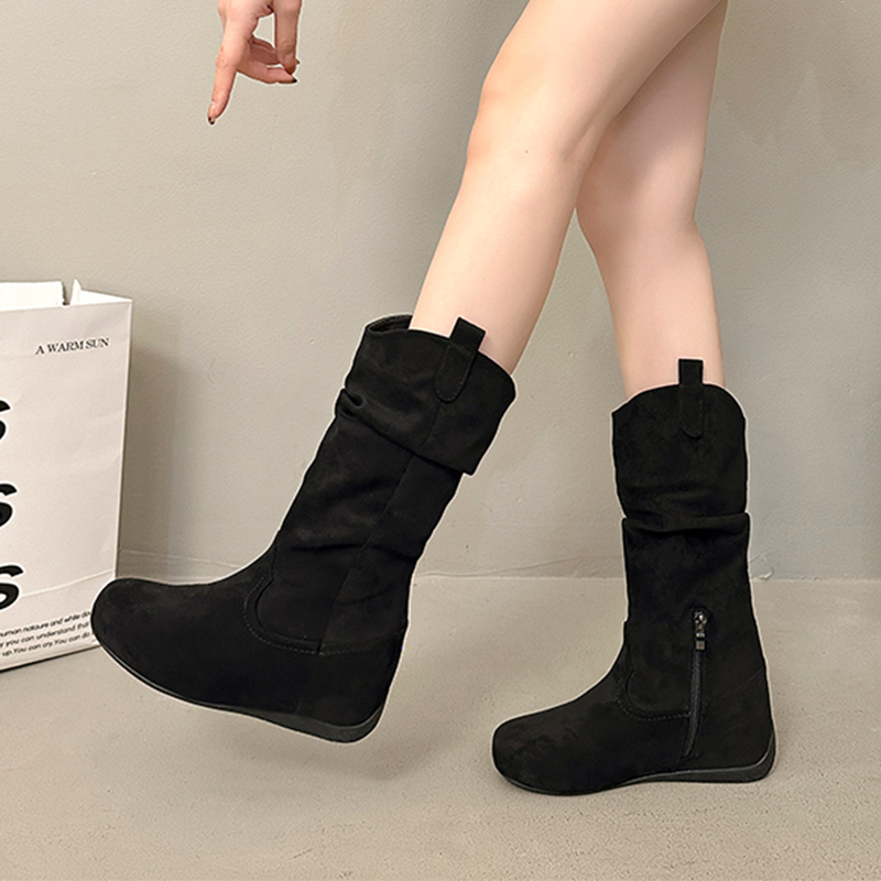 Women Flats Mid Calf Boots Cas - Women Shoes Size 7 recension och pris