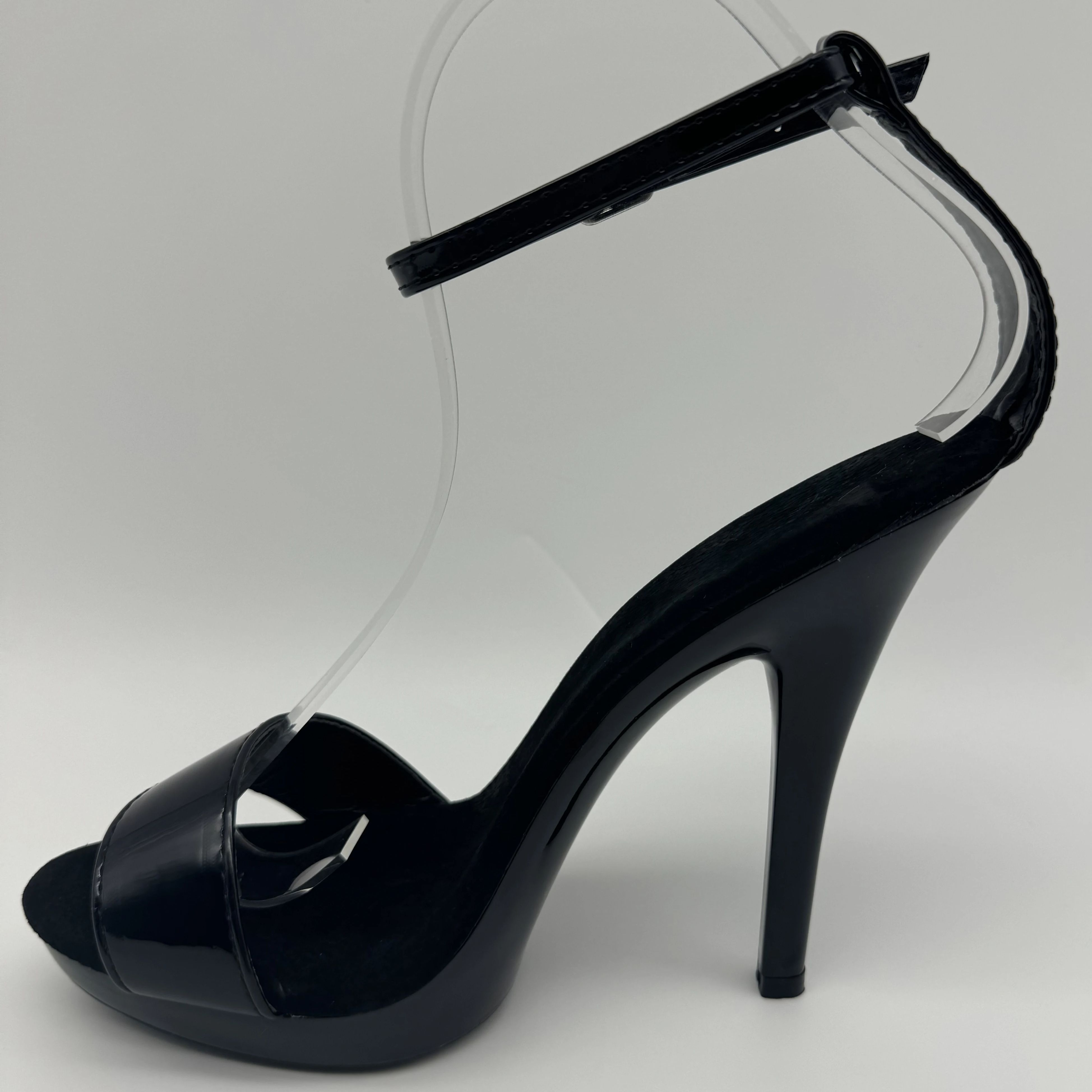 Black Patent Stilettos 13cm -  - Wide Fit Heels recension och pris