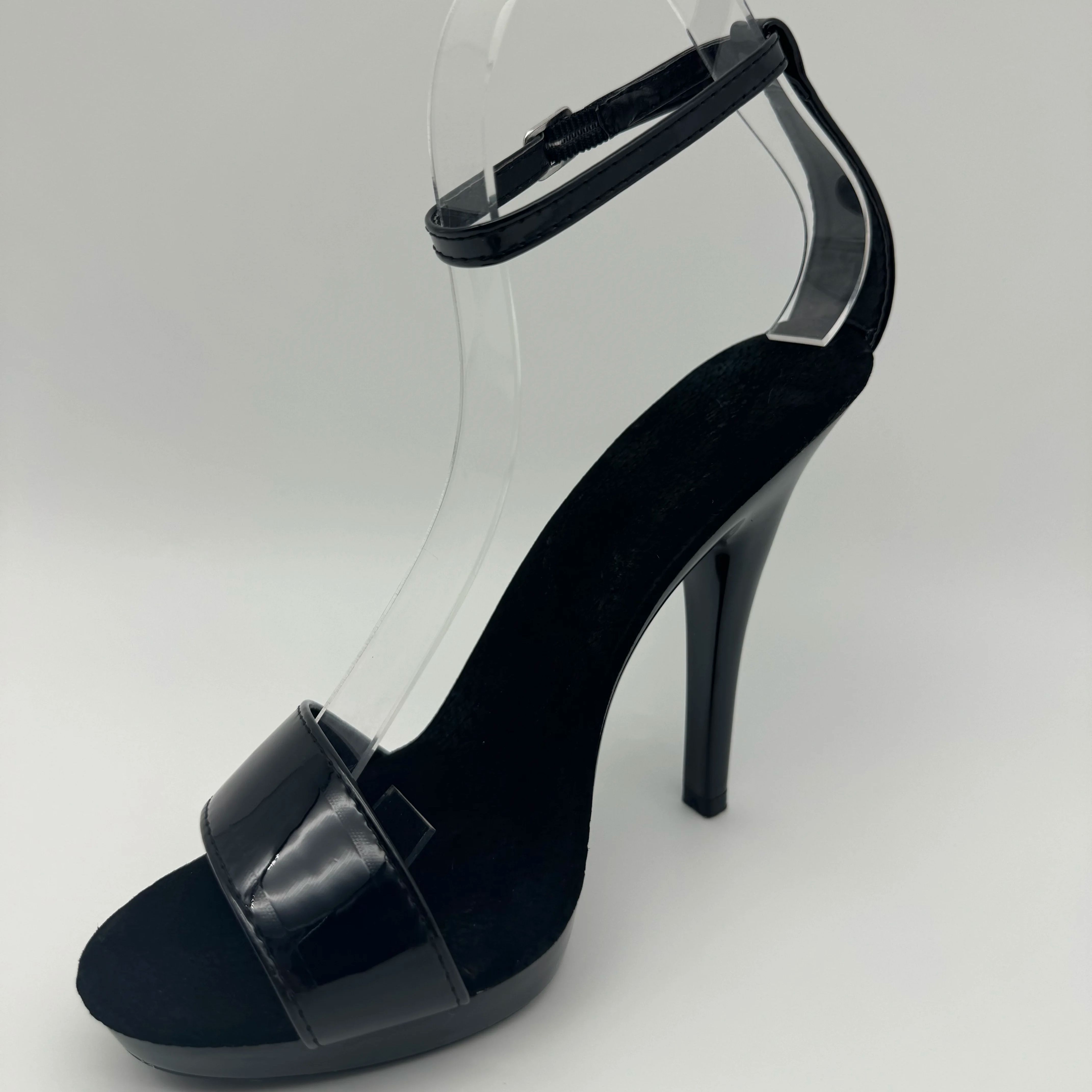 Black Patent Stilettos 13cm -  - Wide Fit Heels recension och pris