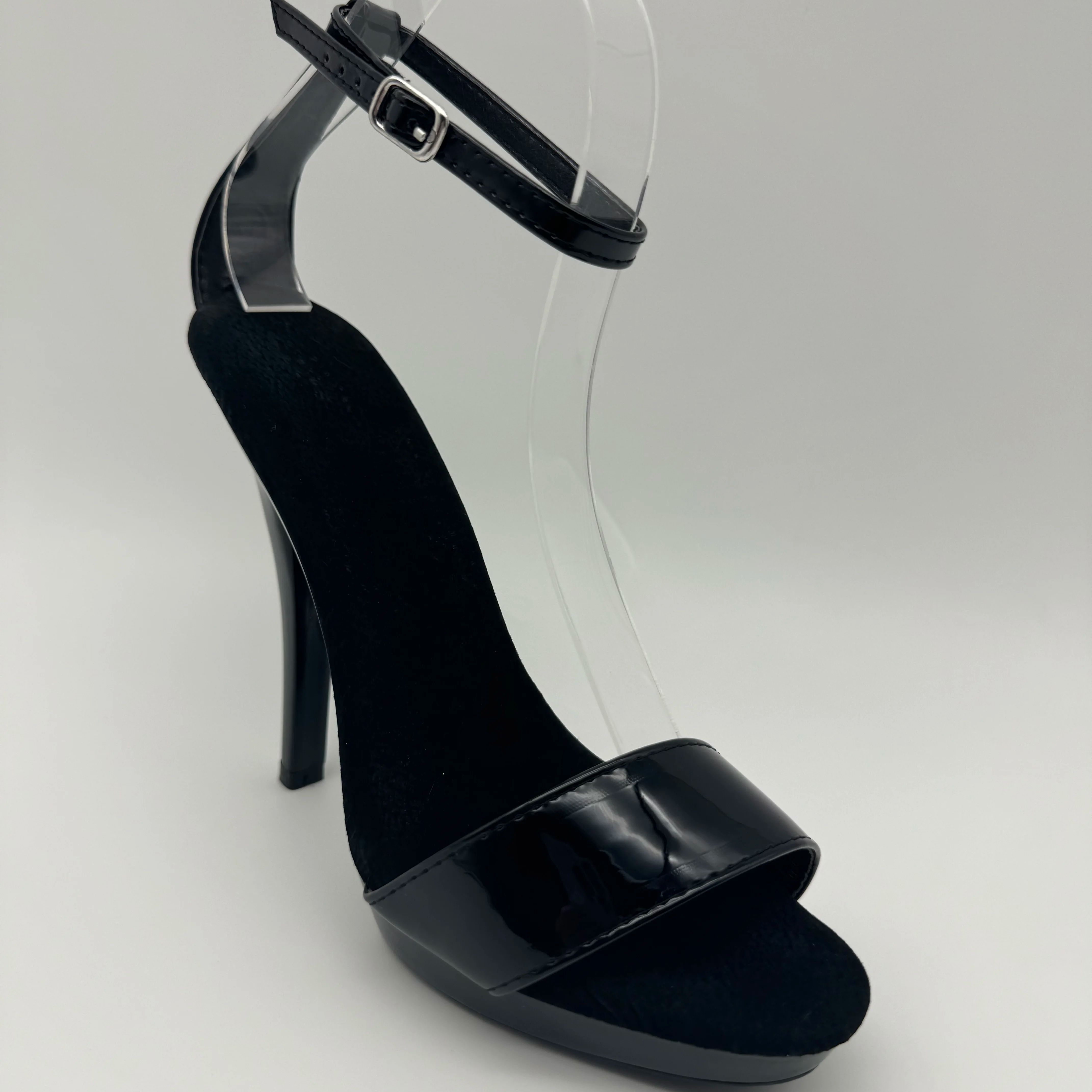 Black Patent Stilettos 13cm -  - Wide Fit Heels recension och pris