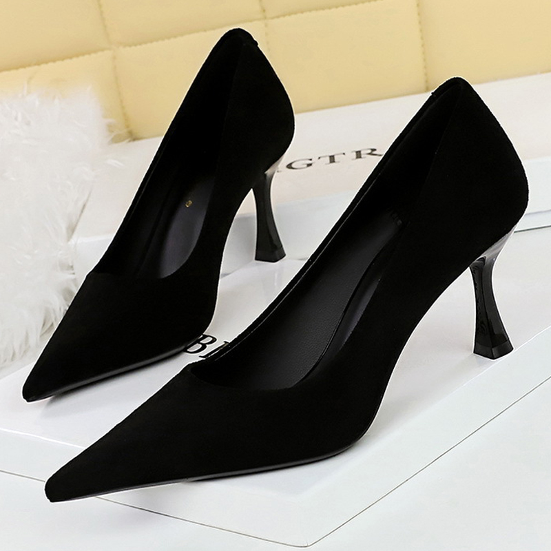 BIGTREE Shoes Suede Black Wome - Women Shoes Size 7 recension och pris