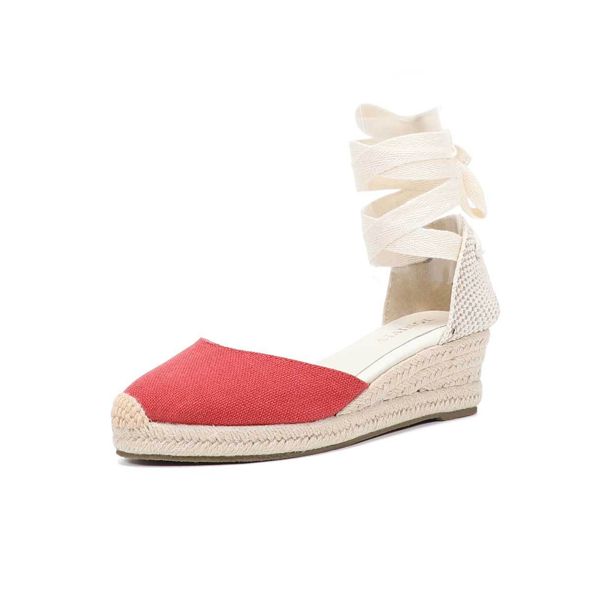 Women Wedge Espadrilles Lace U - Espadrille Wedge Shoes recension och pris