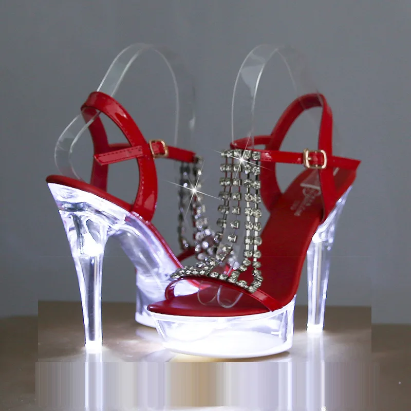 LED Light Up High Heels Pole D - Women Shoes Model recension och pris
