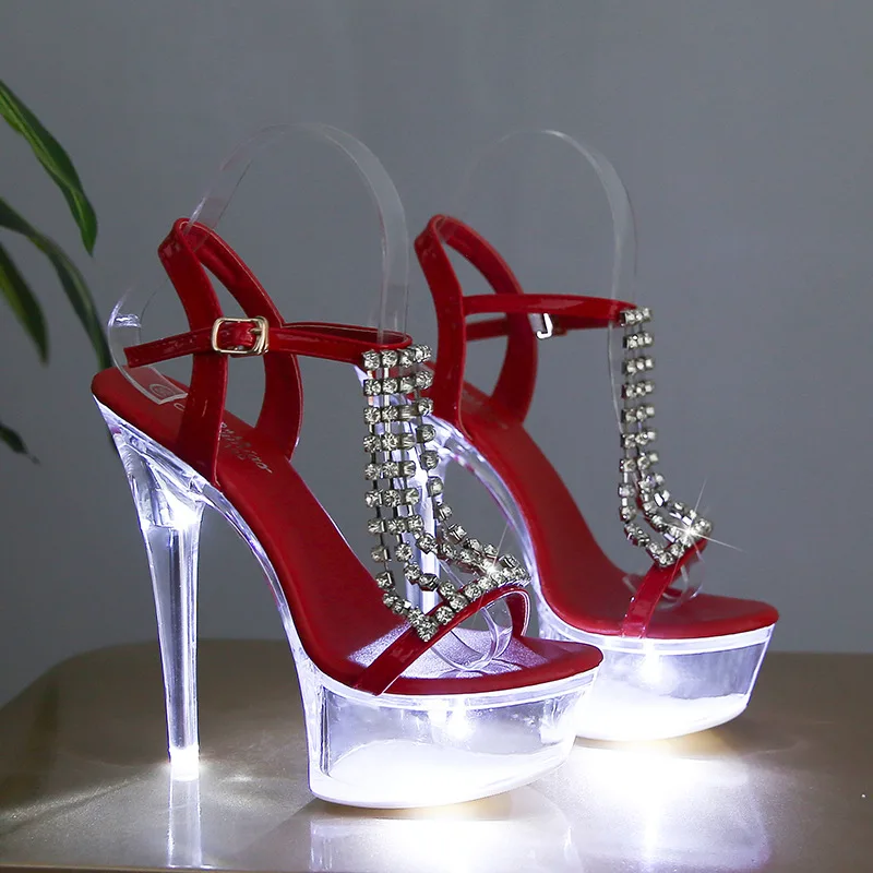 LED Light Up High Heels Pole D - Women Shoes Model recension och pris