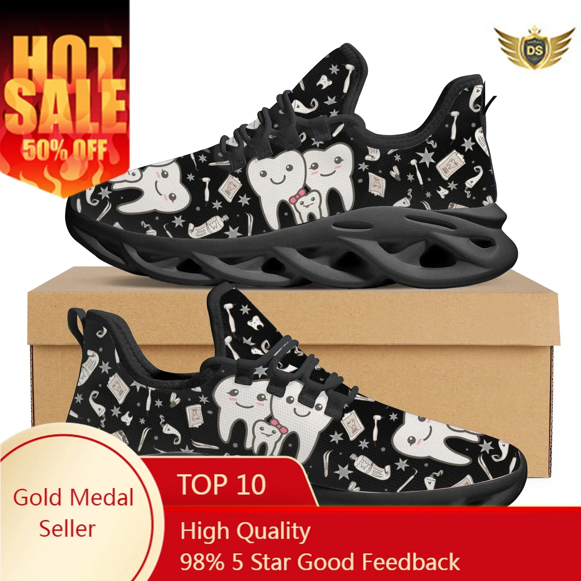 Cute Dental Design Sneakers La - Women'S Shoes Nursing recension och pris