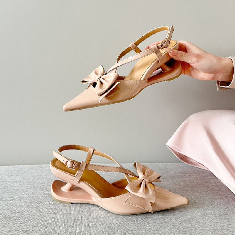 Bow Sandals Women Pointed Toe  - Women Shoes Size 7 recension och pris