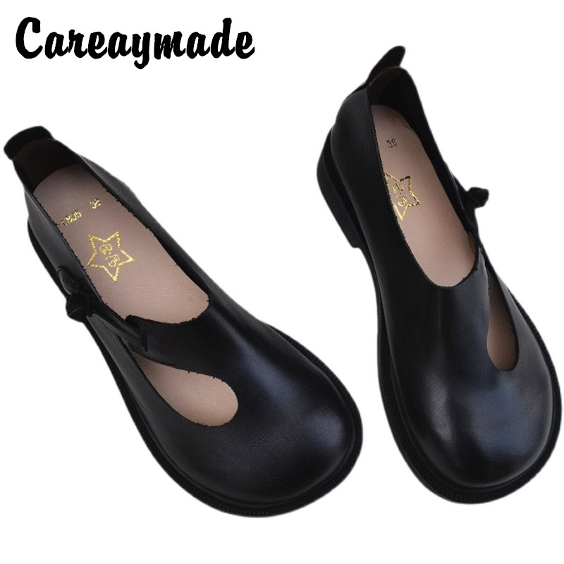 Careaymade-Genuine leather big - Women'S Heels recension och pris
