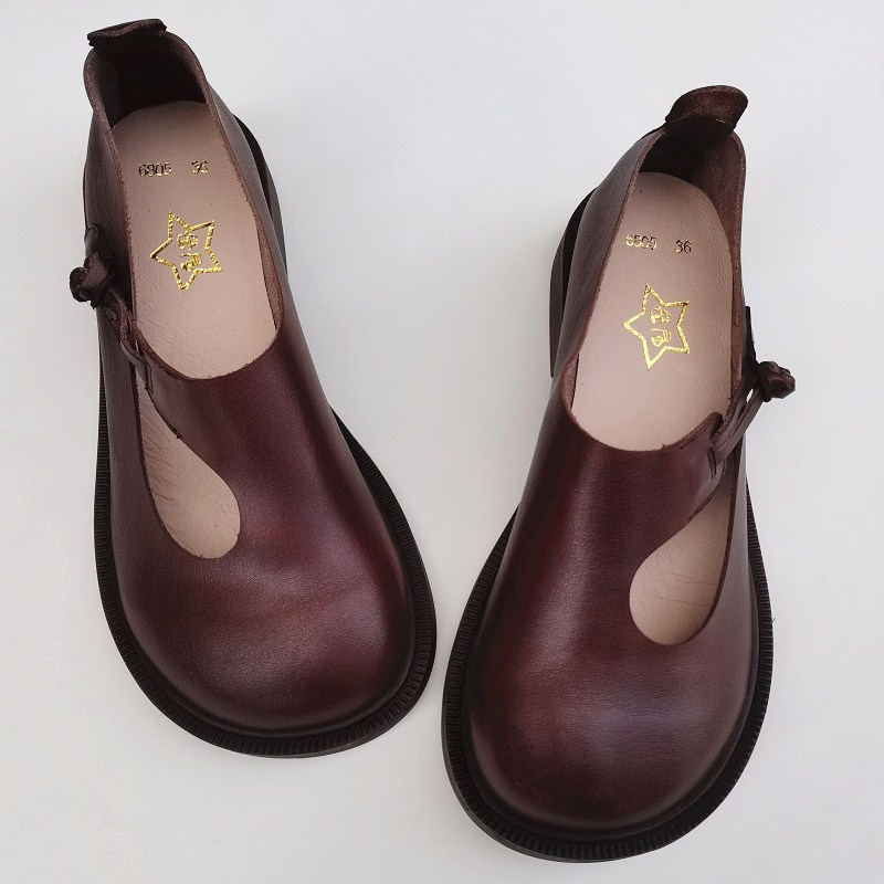 Careaymade-Genuine leather big - Women'S Heels recension och pris