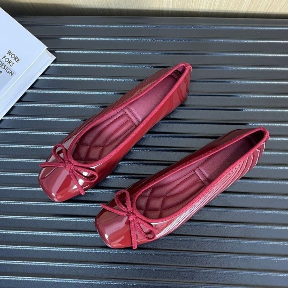 Women Nude Pink Patent Leather - Ballet Flat Women recension och pris