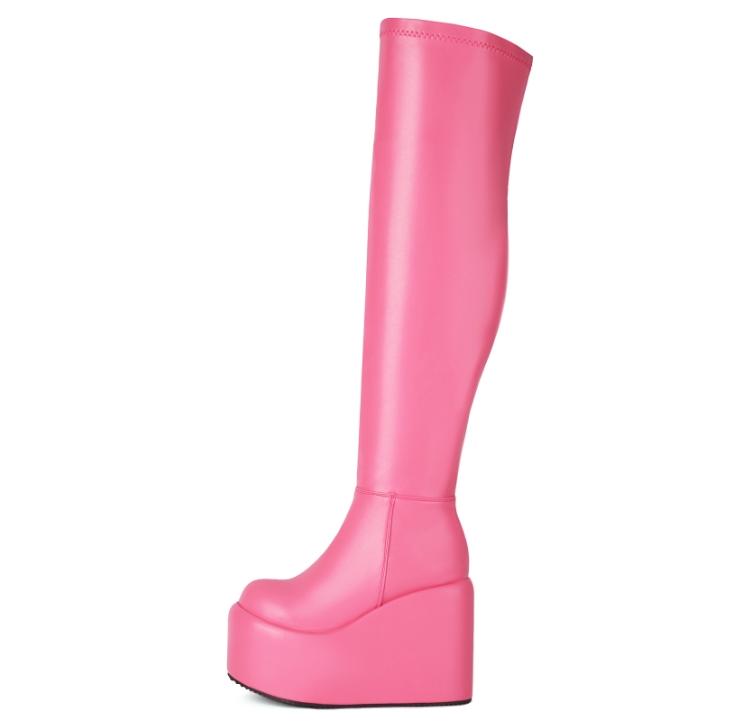 Platform Over-the-Knee High Bo - Women Shoes Size 7 recension och pris