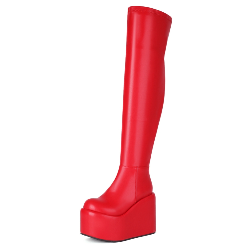 Platform Over-the-Knee High Bo - Women Shoes Size 7 recension och pris