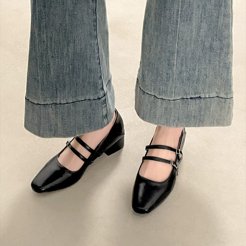 Square Toe Low Heel Women Silv - Women Shoes Casual recension och pris
