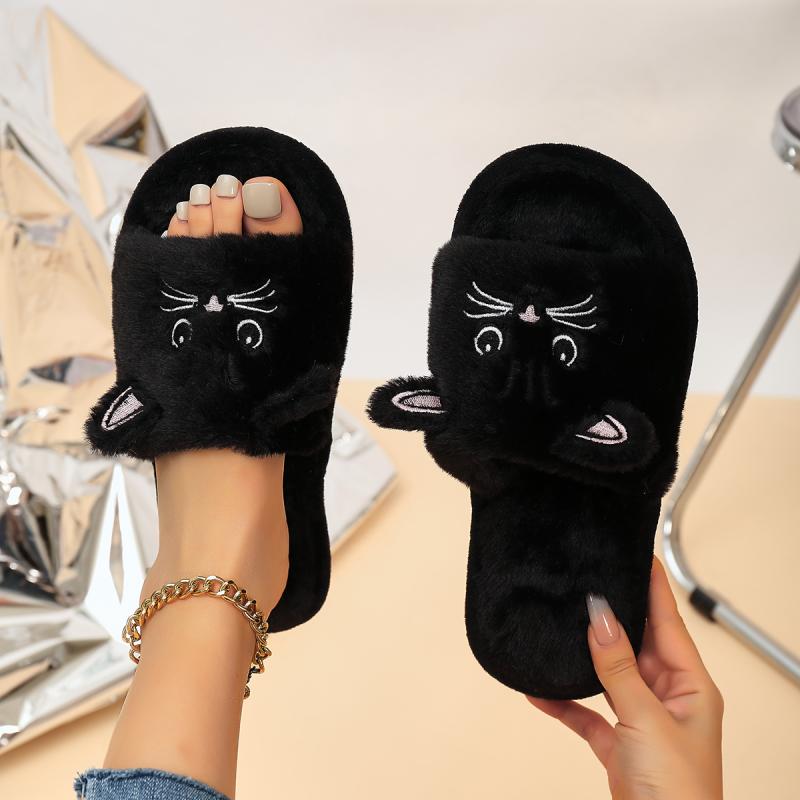 Casual Fluffy Women's Slippers - Women'S Shoes For Flat Feet recension och pris