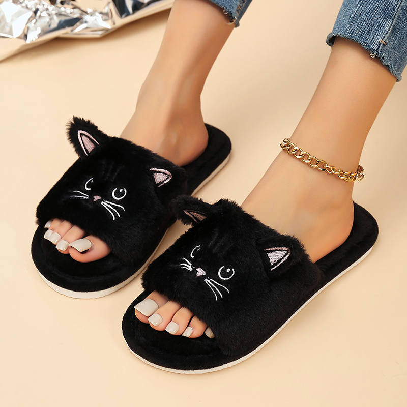 Casual Fluffy Women's Slippers - Women'S Shoes For Flat Feet recension och pris
