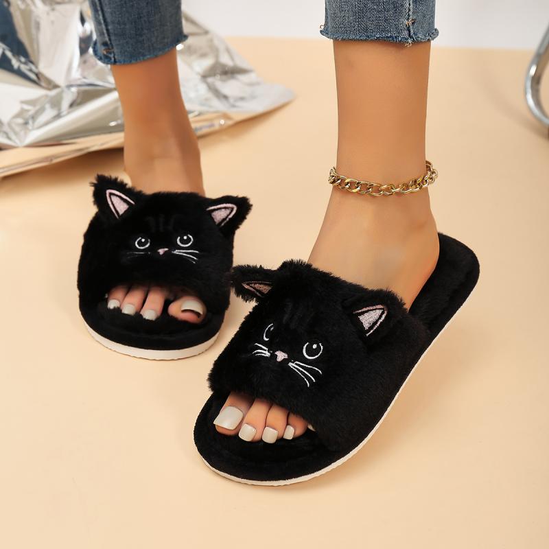 Casual Fluffy Women's Slippers - Women'S Shoes For Flat Feet recension och pris