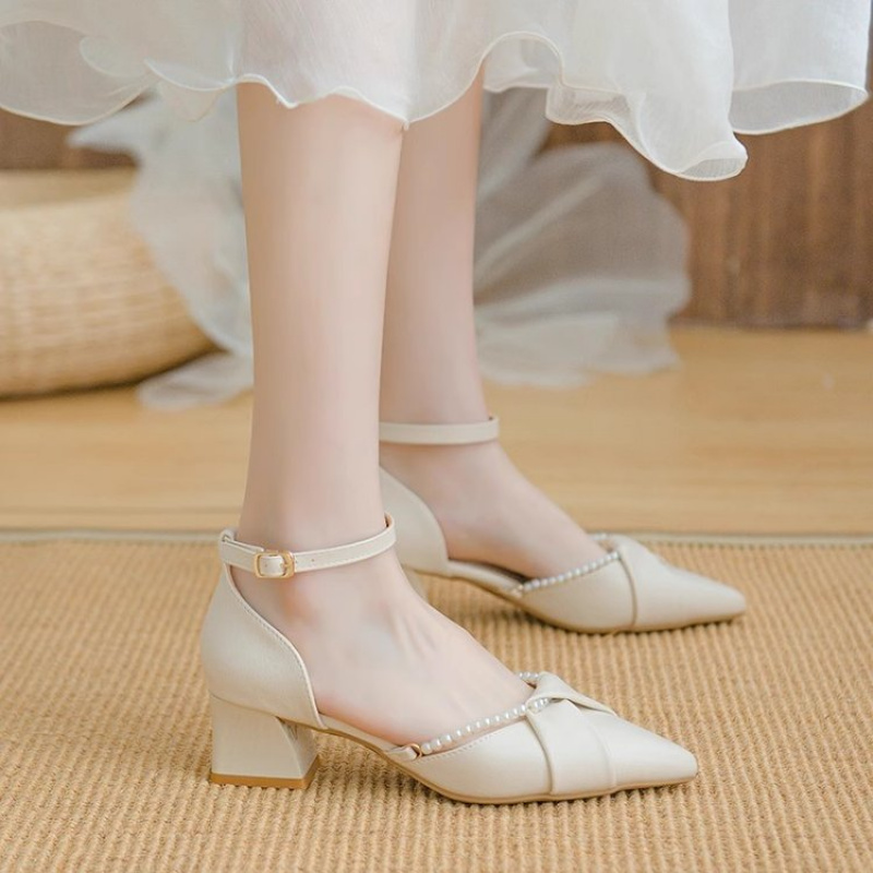 Pearl Ankle Strap High Heels 2 - Wide Fit Heels recension och pris