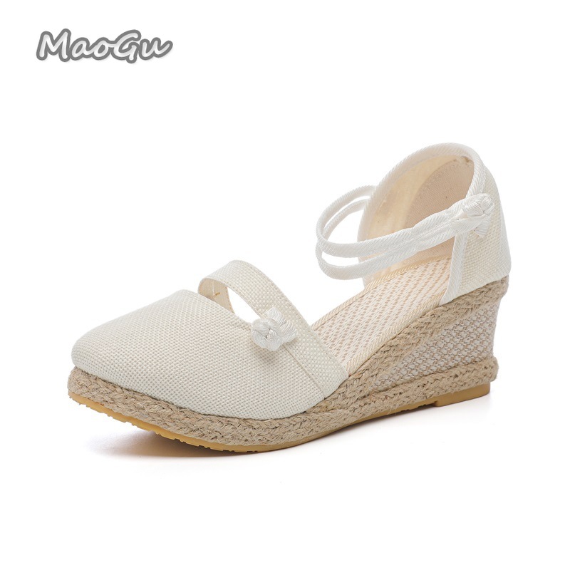 Women's Linen Espadrille Wedge - Espadrille Wedge Shoes recension och pris
