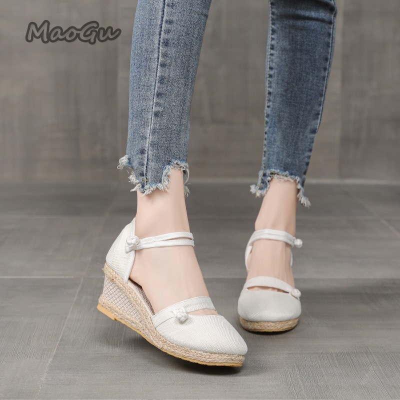 Women's Linen Espadrille Wedge - Espadrille Wedge Shoes recension och pris