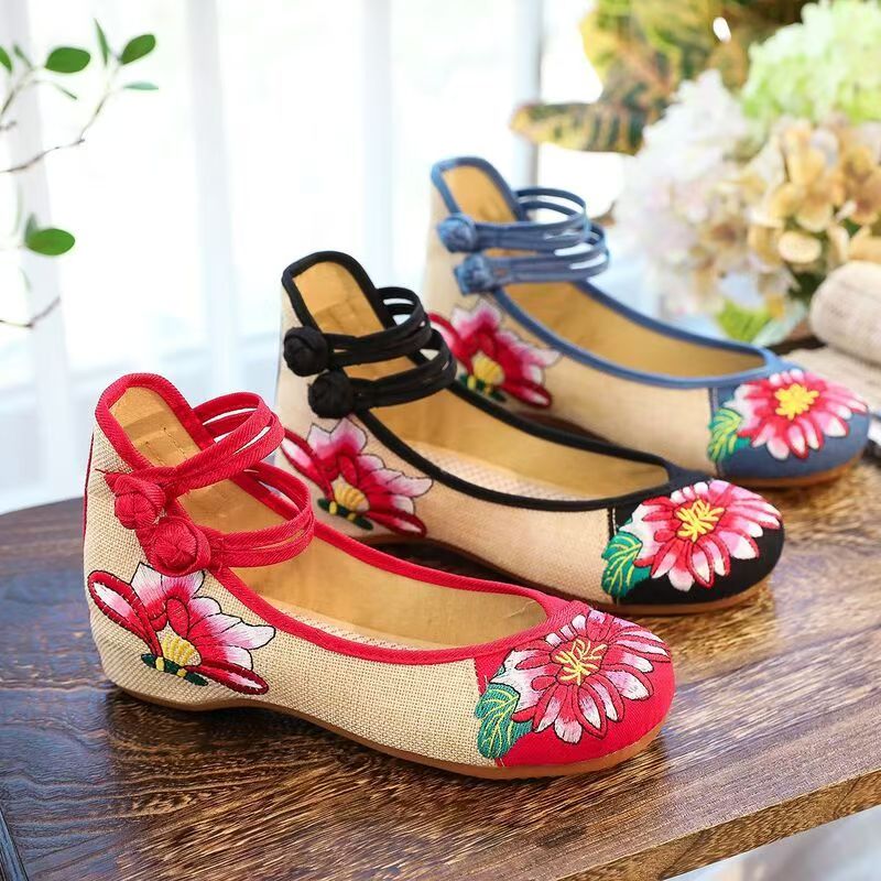 Woman Wedges Embroidered Cloth - Ballet Flat Women recension och pris