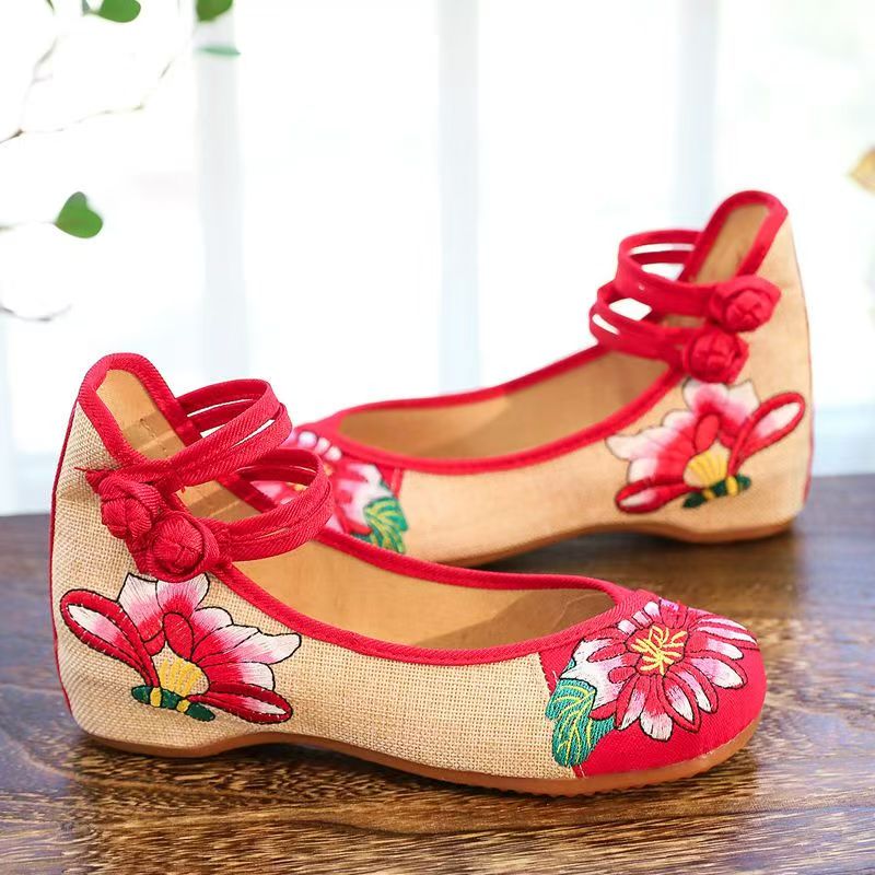 Woman Wedges Embroidered Cloth - Ballet Flat Women recension och pris