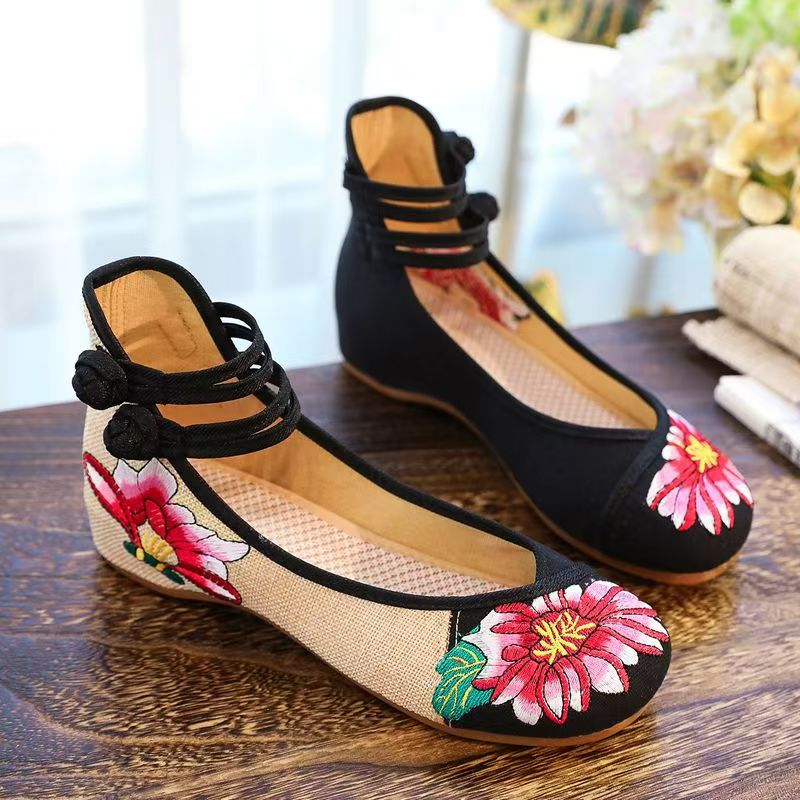 Woman Wedges Embroidered Cloth - Ballet Flat Women recension och pris