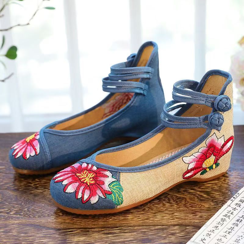 Woman Wedges Embroidered Cloth - Ballet Flat Women recension och pris